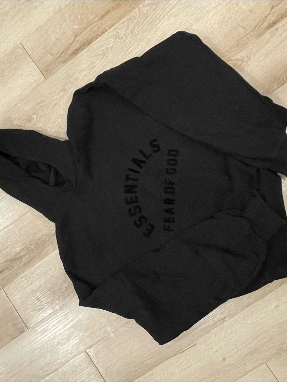 Fear of God Black Pullover Hoodie with Raised Logo with Matching Pants! Sz XL